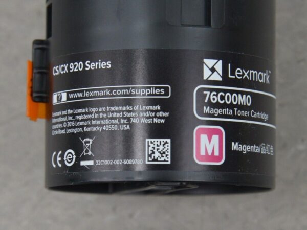 Lexmark 76C00M0 Magenta Toner Cartridge CS/CX 920 Series
