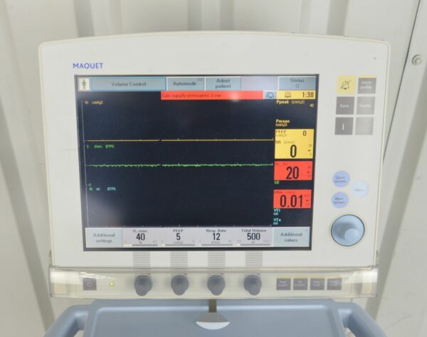 Maquet 6487800 Servo-I Critical Care AB Ventilator 6449701 W/ 6696947 Cassette