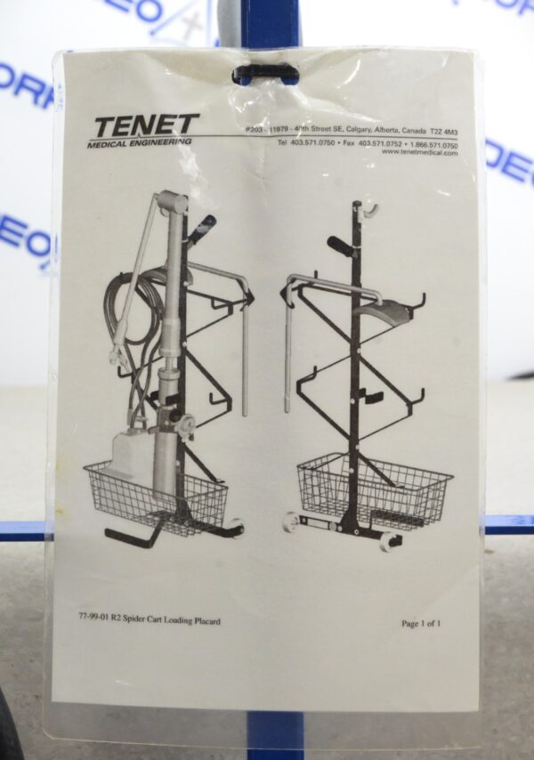 Smith & Nephew 77-99-01 Tenet The Spider Limb Positioner W/ Footswitch & Cart