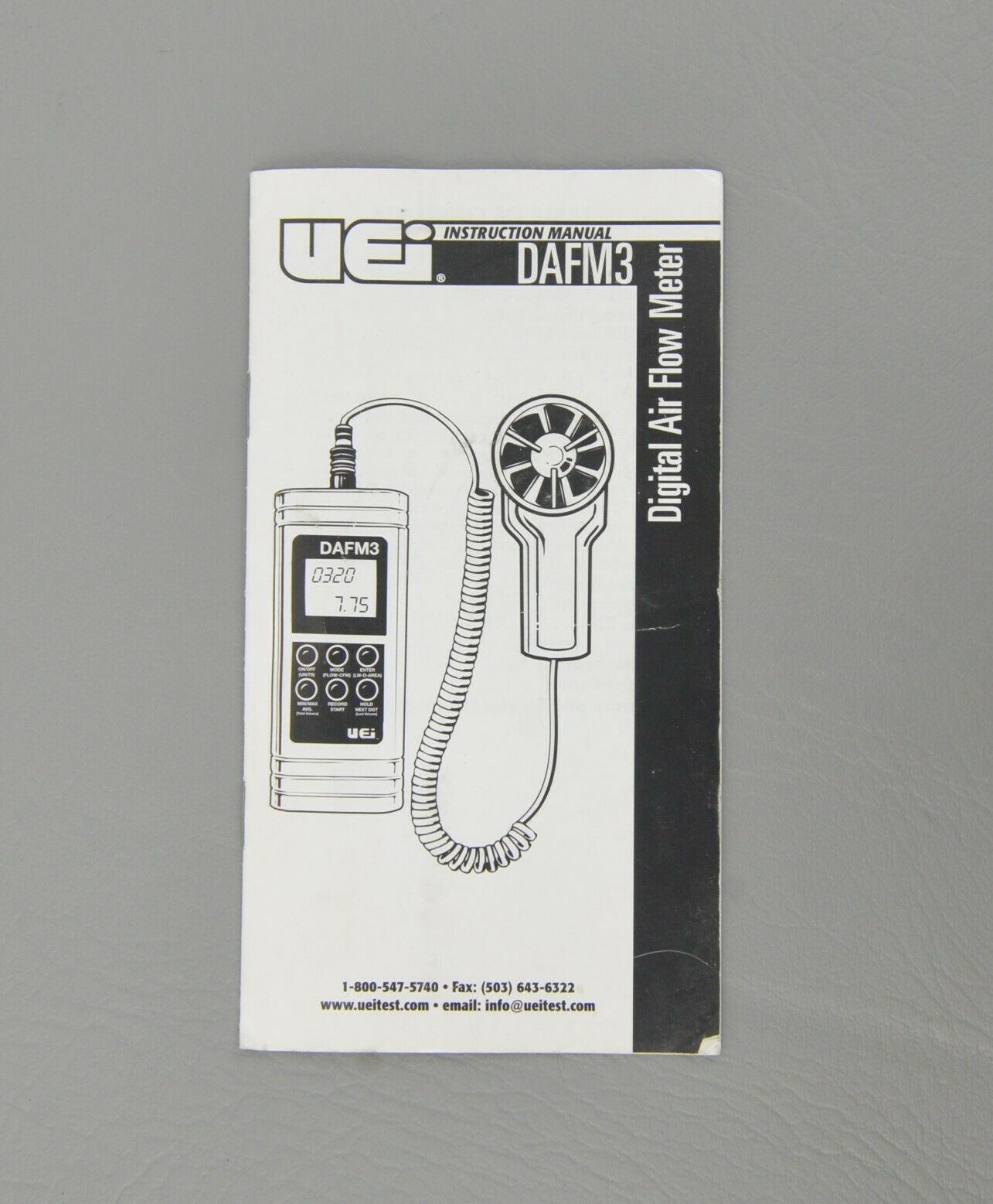 UEi Test Instruments Digital Air Flow with Humidity Tester DAFM3B - The  Home Depot