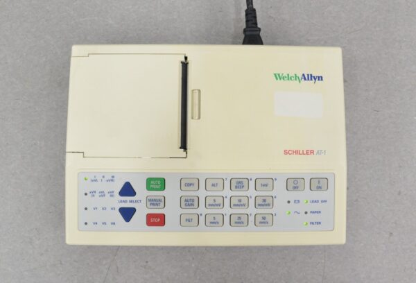 Welch Allyn Schiller AT-1 ECG/EKG Cardiograph Printer W/ 10 Lead Cable