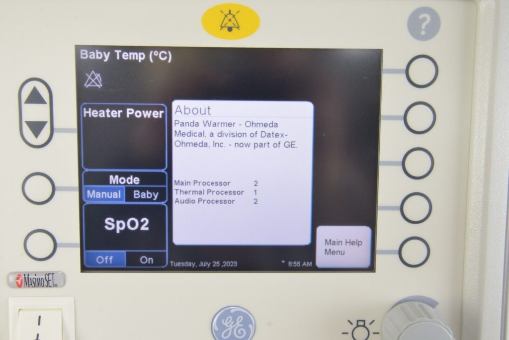 GE Healthcare Panda Freestanding Warmer 1502 T-Piece System IRES ...