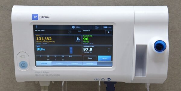 Hillrom Welch Allyn Connex Spot Vital Signs Monitor (91)75CT W/ Nellcor SpO2, NiBP & Temp