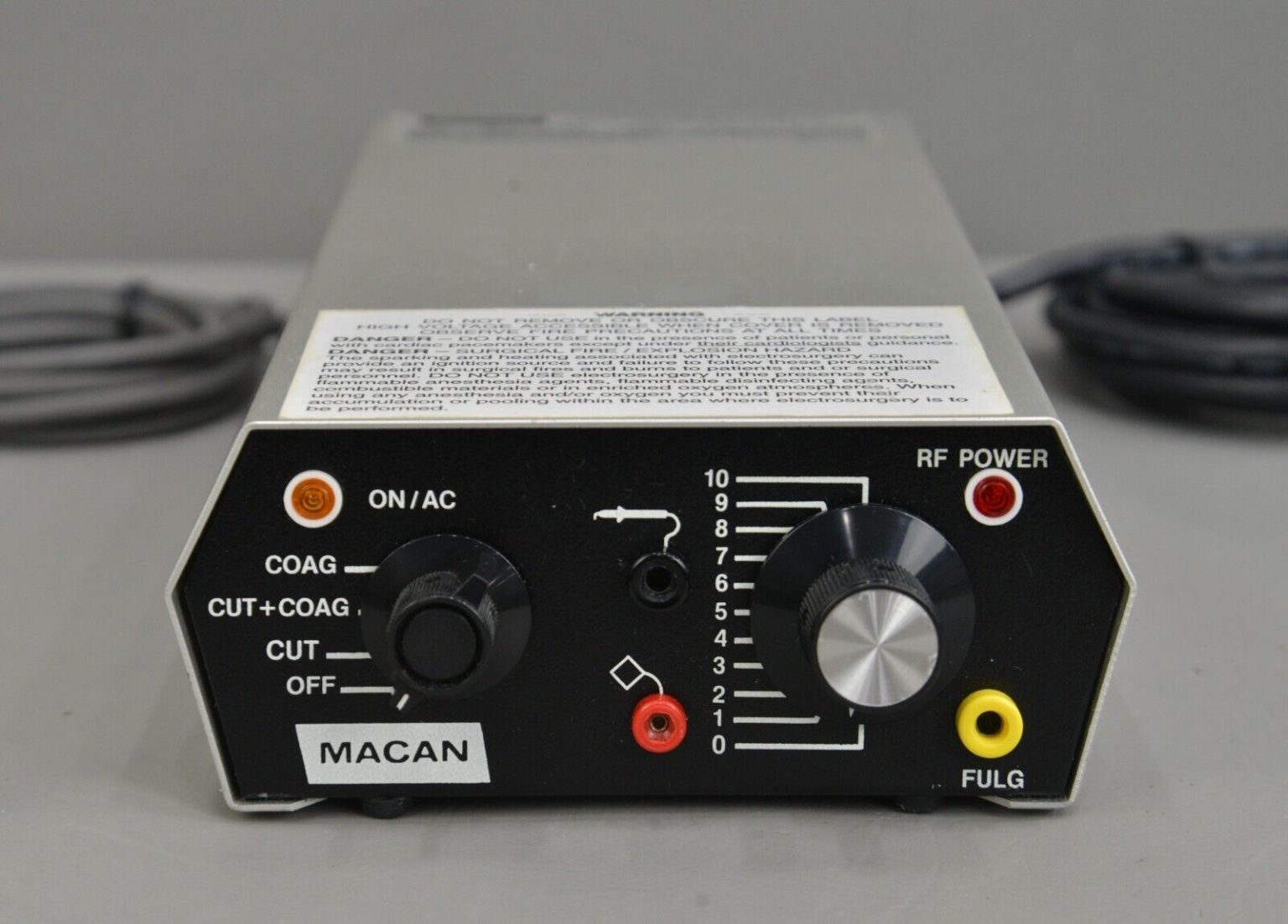 Macan Model MC6 Electrosurgical Dental Unit w/ Foot Switch Rhino