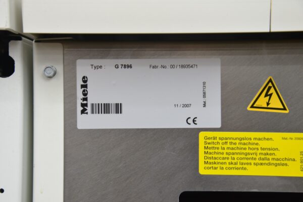 Miele Professional G 7881 Lab Glassware Washer w/ Dryer G 7896