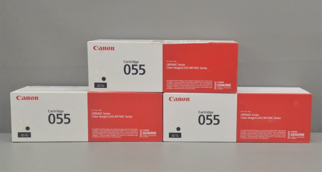 New Lot 3 Canon Black 055 Laser Cartridge LBP660C Series Color