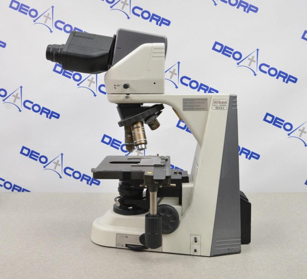 Nikon Eclipse 50i Upright Microscope W/ 4 Plan Objectives 4x, 10x, 40x ...