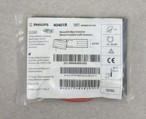 Philips 40401B Reusable Non-Invasive Blood Pressure Cuff Pediatric 989803101181
