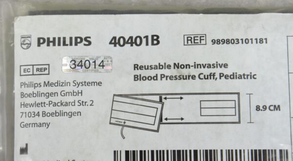 Philips 40401B Reusable Non-Invasive Blood Pressure Cuff Pediatric 989803101181