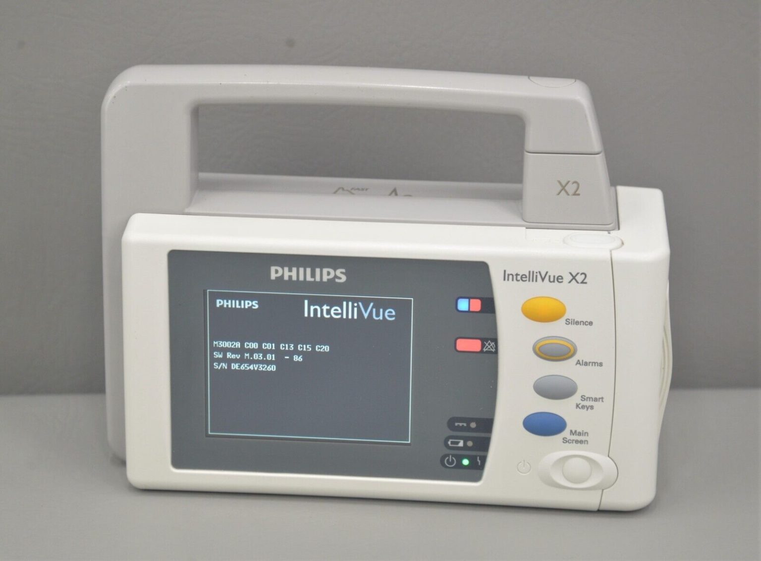 Philips IntelliVue X2 M3002A Monitor 865039 E.C.G. NBP w/ M3016A Module