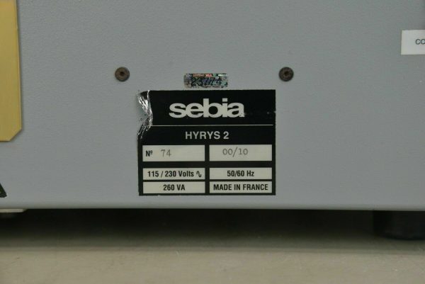 Sebia HYRYS 2 Programmable Multitasking Densitometer