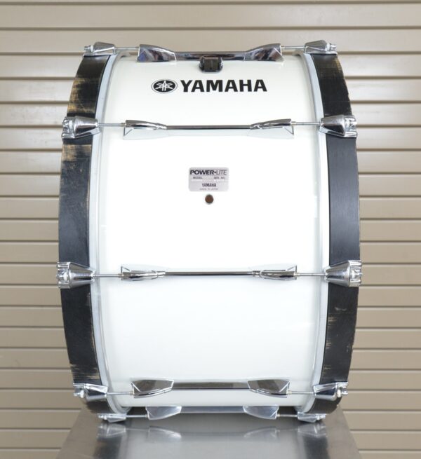 Yamaha Power Lite 16x26" Marching Bass Drum Piano White MB6126U