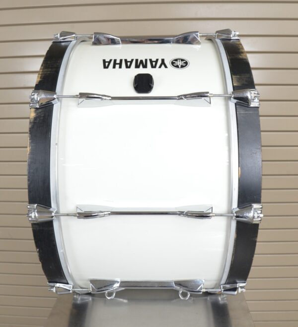 Yamaha Power Lite 16x26" Marching Bass Drum Piano White MB6126U