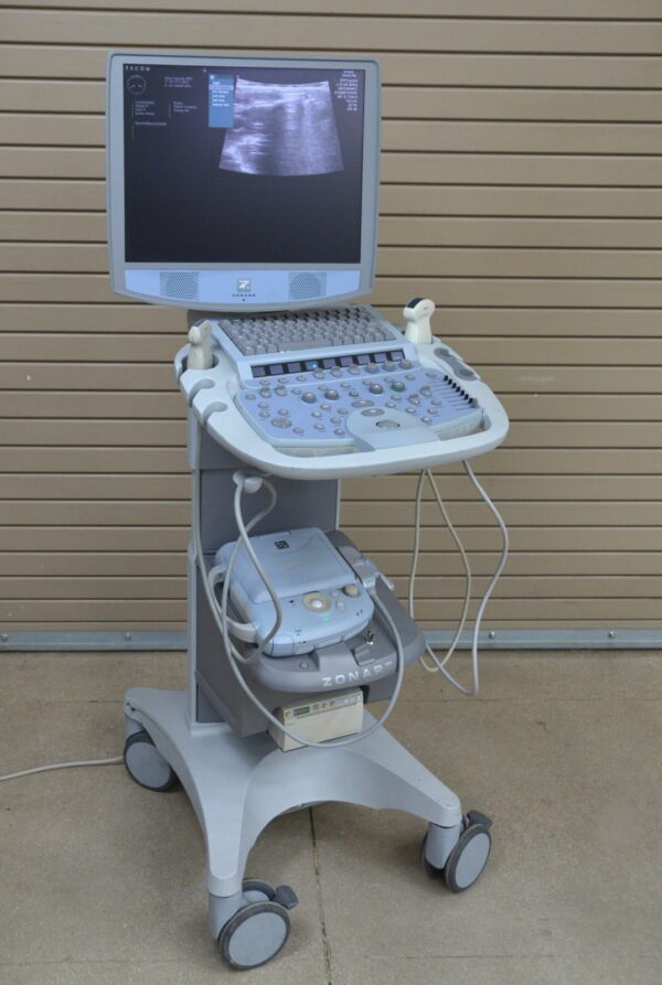 Zonare Ultra Z.one Diagnostic Ultrasound System W/ C6-2 Transducer, L10-5 Transducer, Z.one Scan Engine & SmartCart