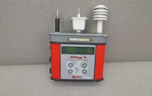 3M Quest Technologies QT QUESTemp 34 Thermal Environment Heat Stress Monitor