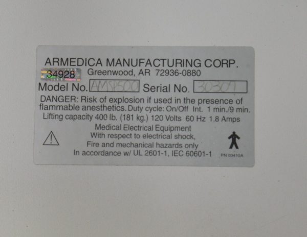 Armedica AM-SP500 HI-LO Five Section Treatment Table W/ Foot Switch