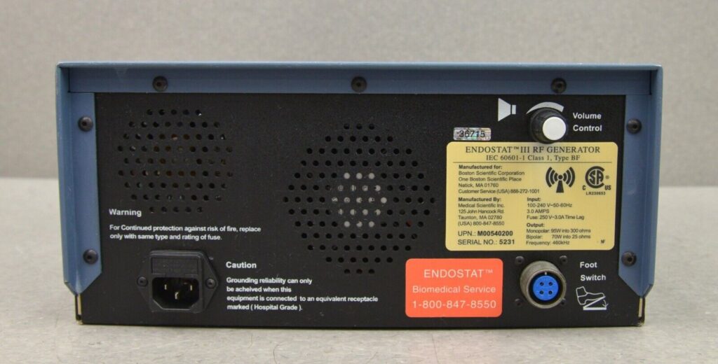 Boston Scientific Endostat III RF Electrosurgical Generator – Rhino ...