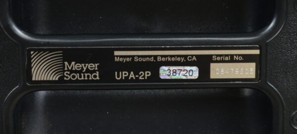 Case Of 2 Meyer Sound UPA-2P Compact Narrow Coverage Active Loudspeaker