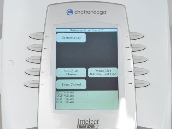 Chattanooga Intelect Legend XT 2763 Electrotherapy Unit 4-Channel W/ Module 2781 & Rolling Cart