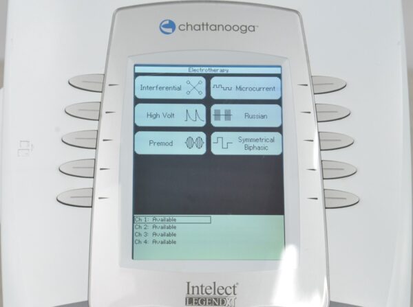 Chattanooga Intelect Legend XT 2763 Electrotherapy Unit 4-Channel W/ Module 2781 & Rolling Cart