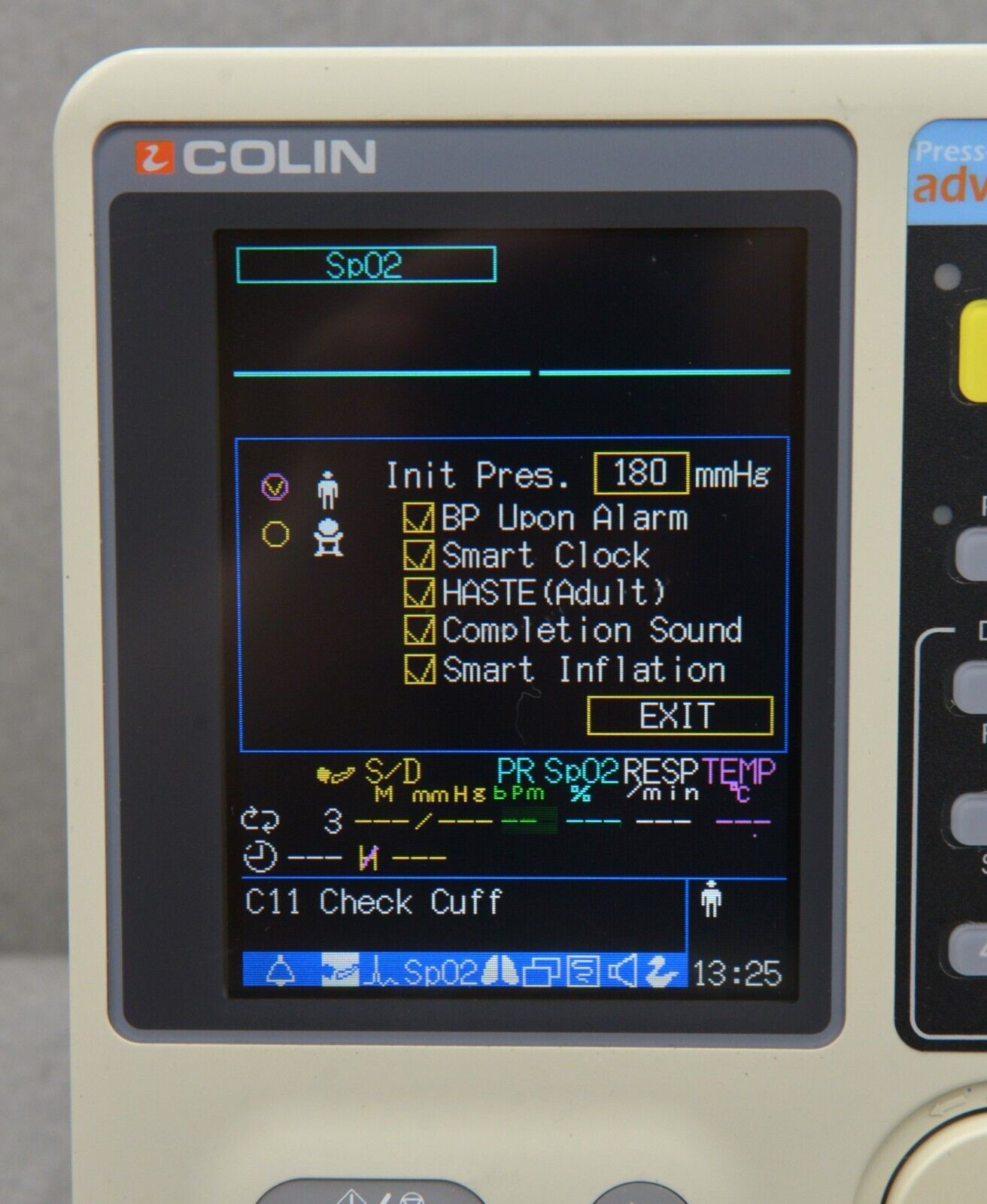 Colin Press-Mate Advantage Blood Pressure Monitor W/ Nellcor SpO2