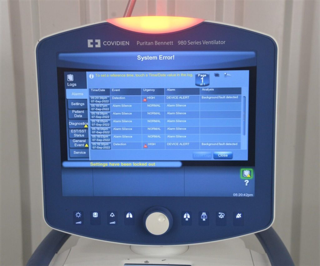 Covidien Puritan 980 Series Universal Ventilator System Rhino