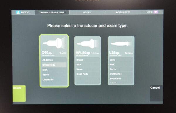 Fujifilm Sonosite X-Porte Ultrasound System W/ C60xp/5-2, HFL50xp/15-6, L25xp/13-6 Transducers