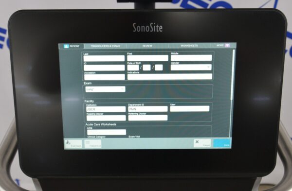 Fujifilm Sonosite X-Porte Ultrasound System W/ C60xp/5-2, HFL50xp/15-6, L25xp/13-6 Transducers