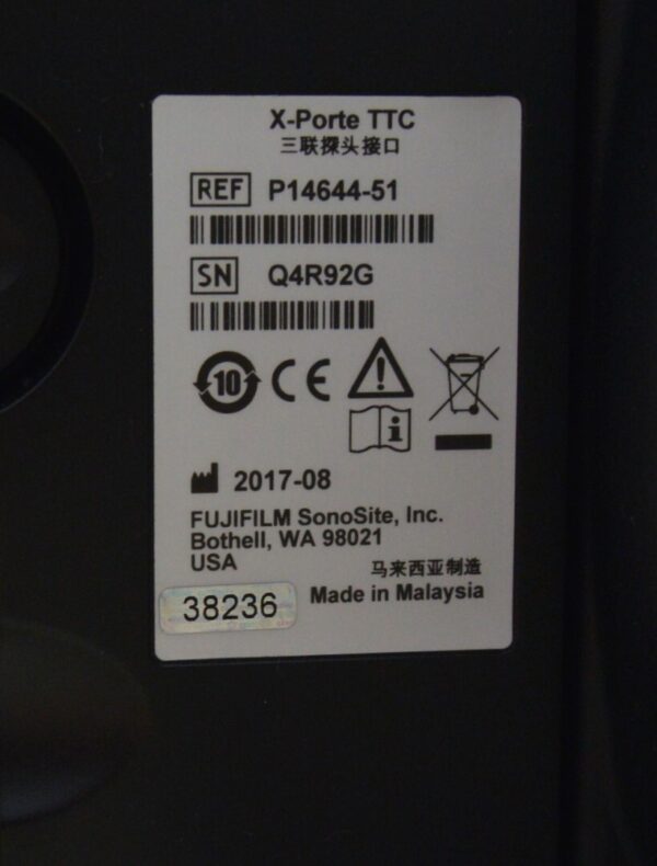 Fujifilm Sonosite X-Porte Ultrasound System W/ C60xp/5-2, HFL50xp/15-6, L25xp/13-6 Transducers