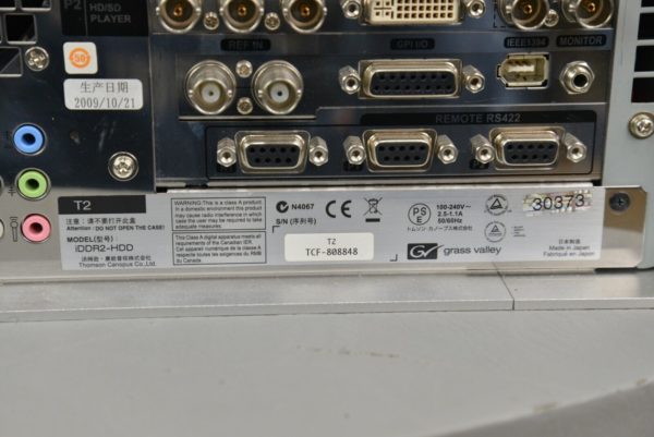 Grass Valley T2 Model iDDR2-HDD Digital Video Disk Recorder