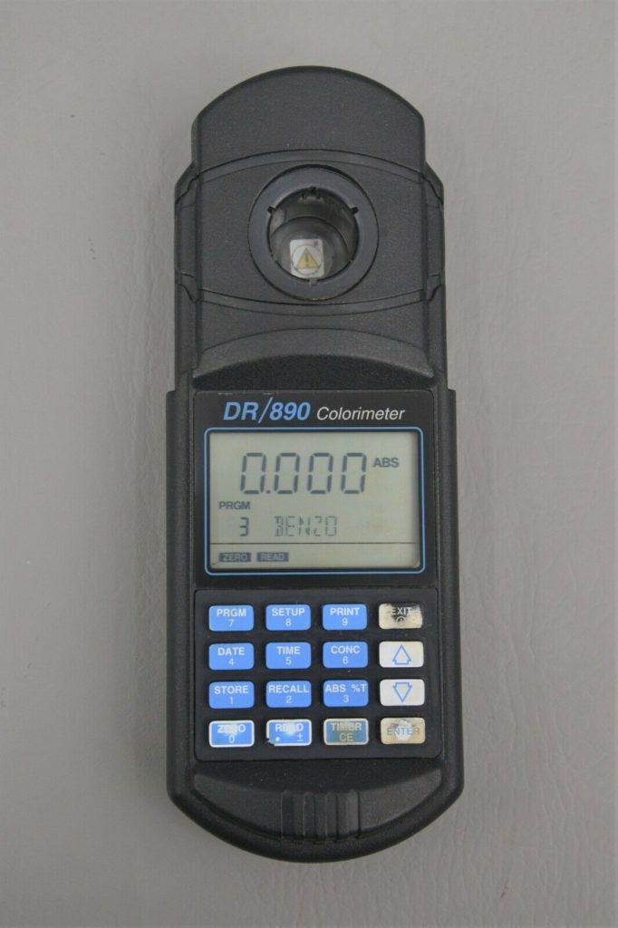 Hach DR/890 Portable Datalogging Colorimeter Water Testing Device 48470