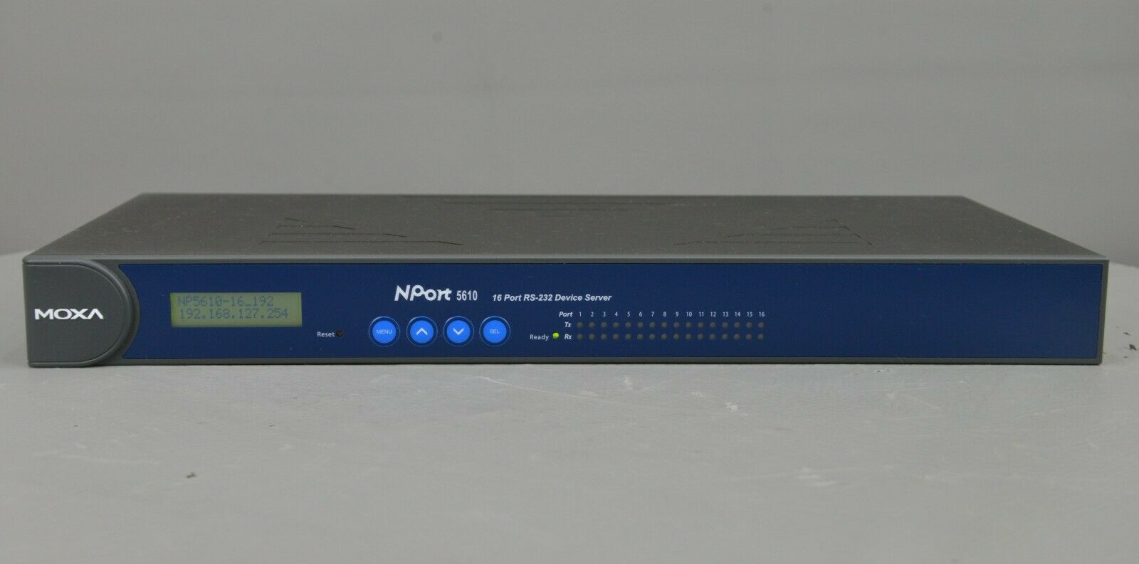 Moxa NPort 5610-16 RS-232 Serial Device Server 16 Port Ver. 1.2