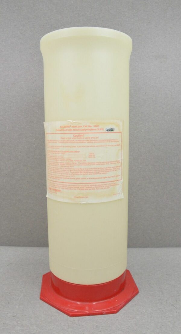 Nalgene Thermo 20.5" Pipette Cleaning & Sterilizing Jar 5242 W/ 16" Basket