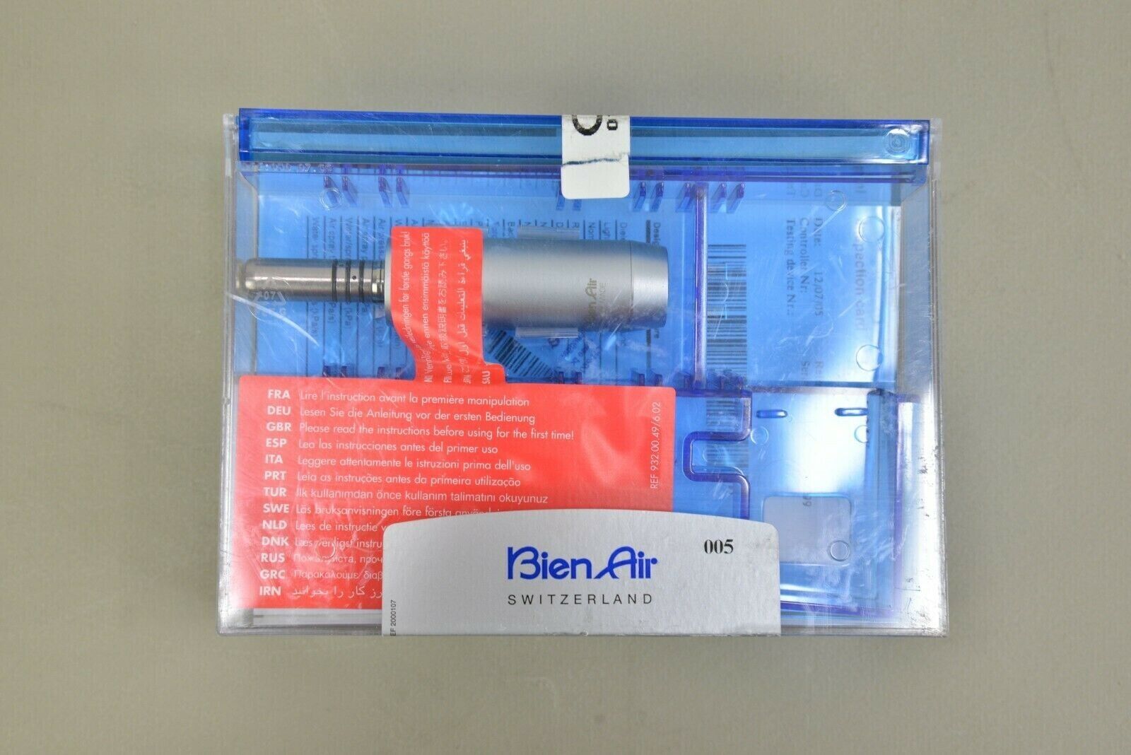 New Bien Air MC3 LK IR High Speed Electric Micromotor Dental Handpiece