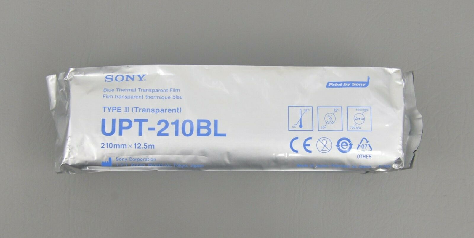 Sony UPT210BL Blue Thermal Transparency Film UPT-210B