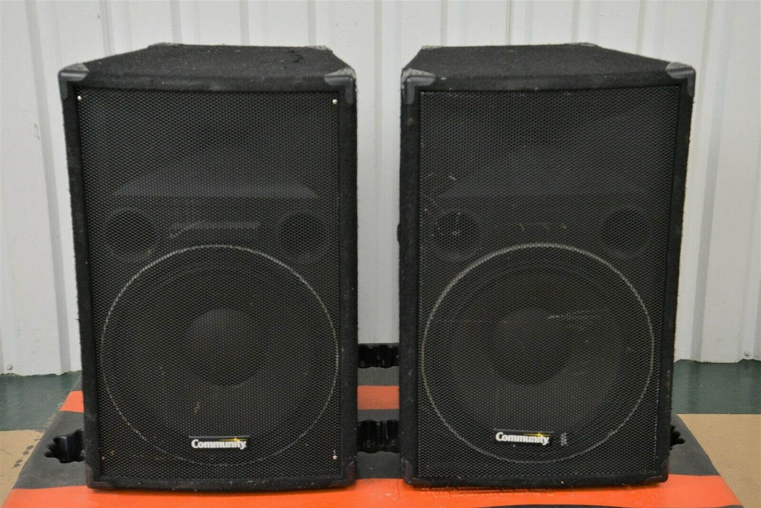 Pair of Community MVP36 Professional Loudspeaker 15" TwoWay Speakers