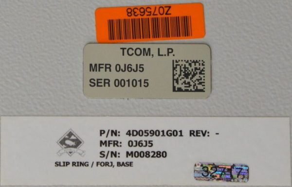 Princetel 4D05901G01 Slip Ring-Fiber Optic Rotary Joint Base 0J6J5