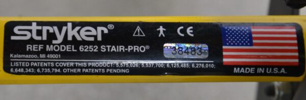 Stryker 6252 Stair-Pro Patient Transport Chair
