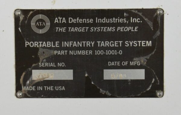 ATA Defense Industries Portable Infantry Target System W/ 2 Full IVAN MFR-3EB85