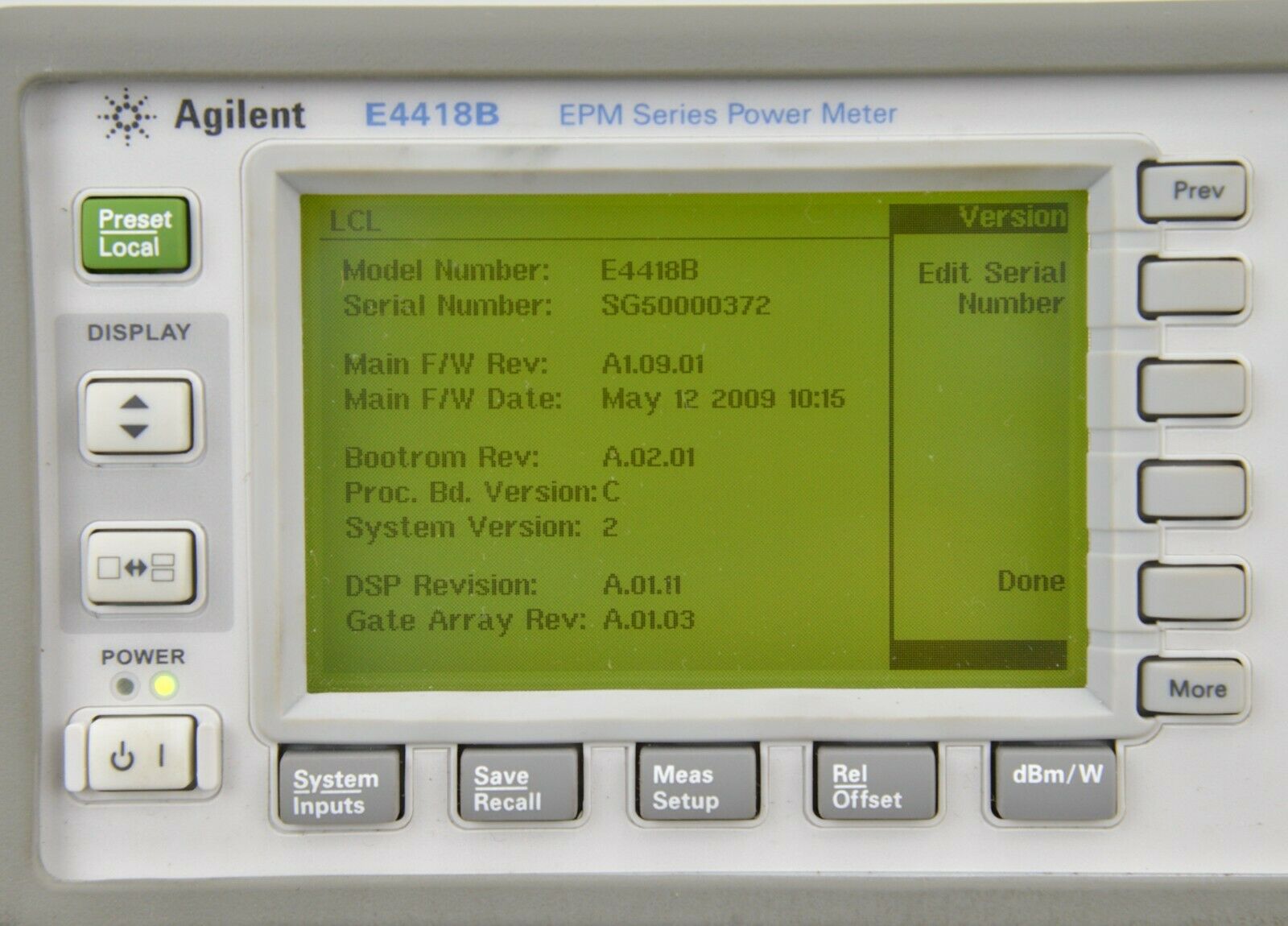 Agilent E4418B EPM Series Power Meter w/ 8481A & 8481D Power Sensor OPT: E23