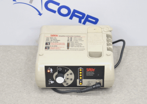 Automedx SAVe Simplified Automated Ventilator E10478 600x10 W/ Accessories
