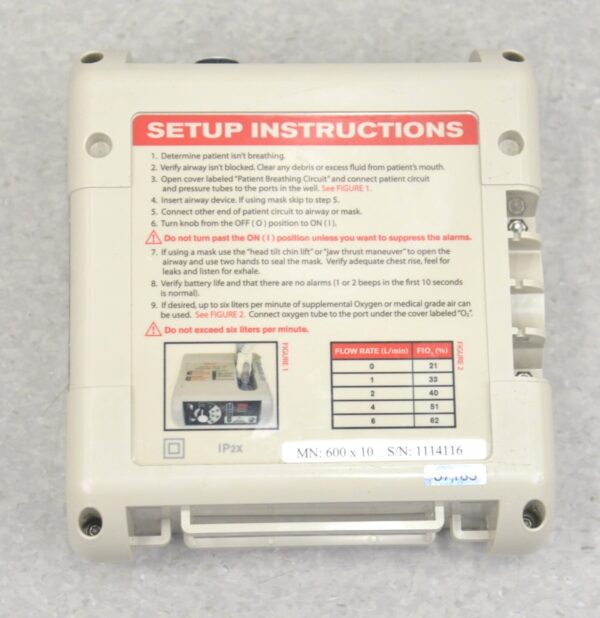 Automedx SAVe Simplified Automated Ventilator E10478 600x10 W/ Accessories