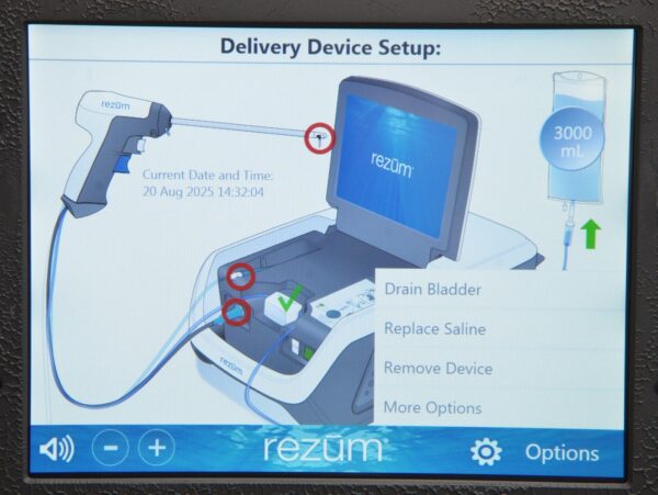 Boston Scientific Rezūm Nxthera G2200 Water Vapor Endoscopic electrosurgical Therapy System