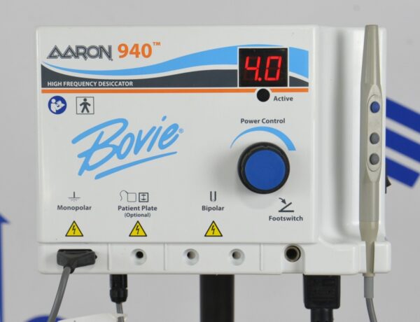 Bovie Aaron 940 High Frequency Desiccator A940 W/ Monopolar Handpiece