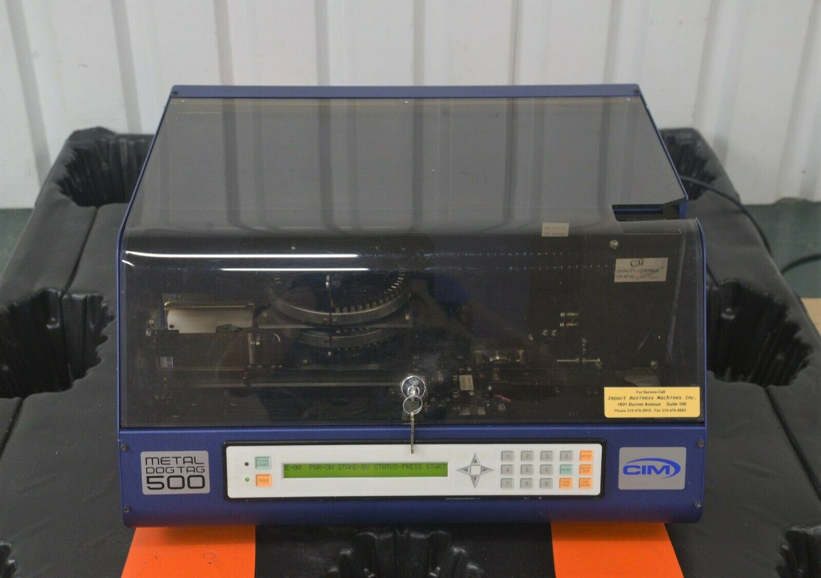 MDT500HE embossing machine with custom wrap.