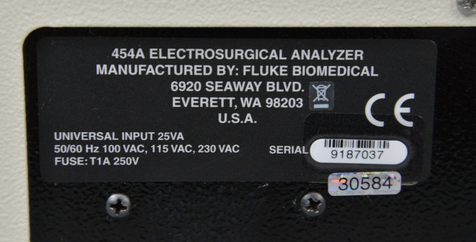 Fluke Biomedical 454A Electrosurgical Analyzer Rhino Trade LLC