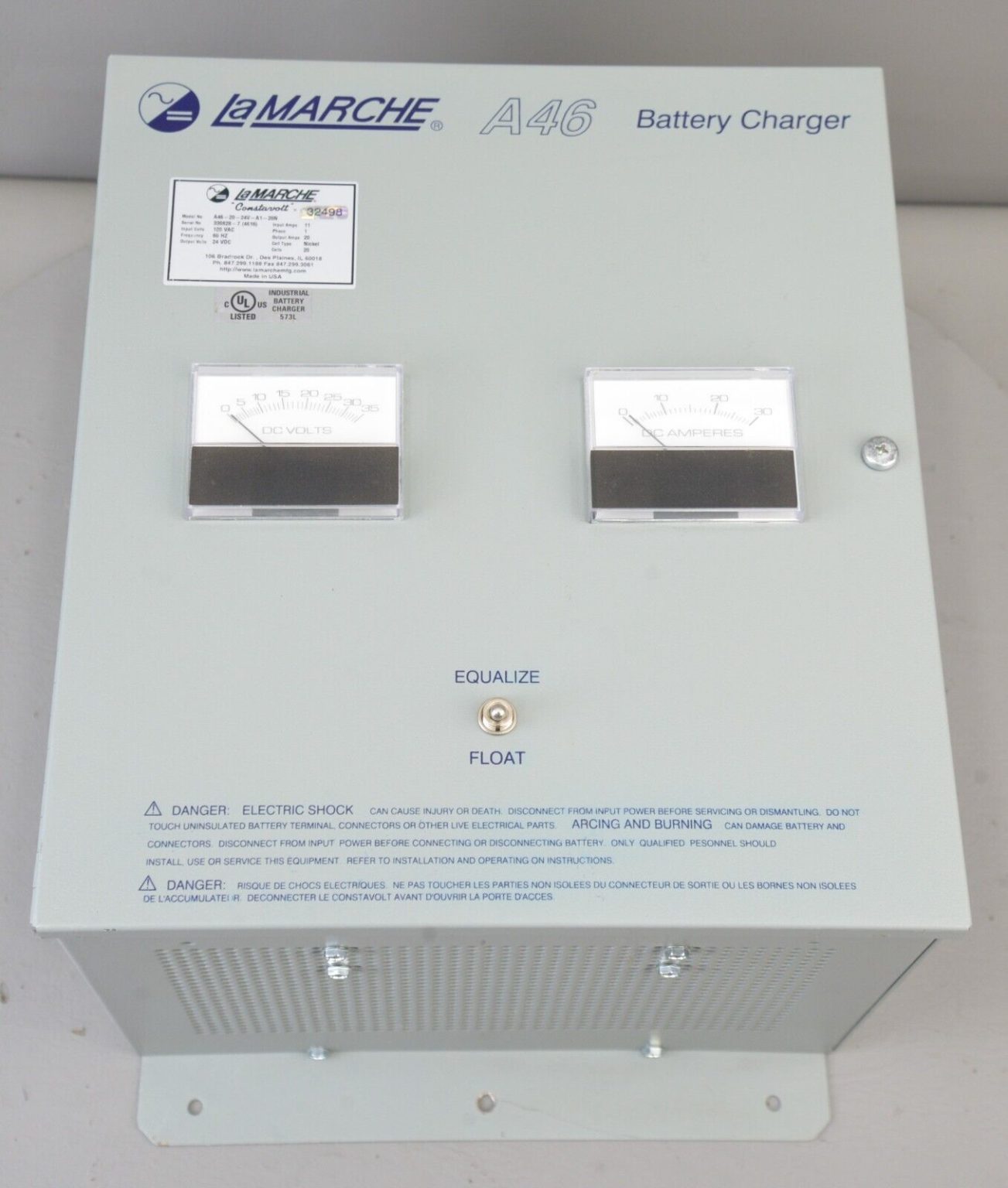 La Marche A46 Battery Charger A462024VA120N Rhino Trade LLC