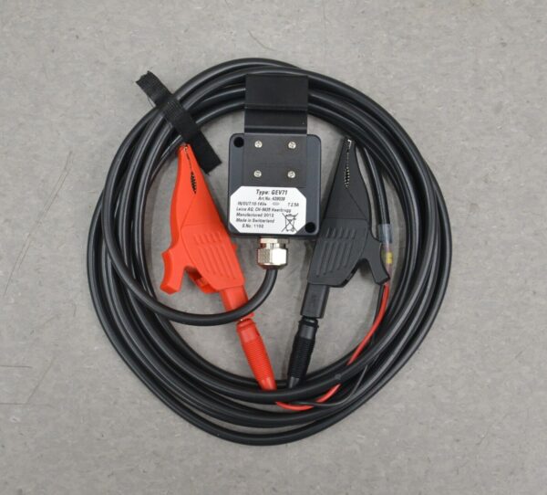 Leica Geosystems GEV71 Car Battery Cable 12V W/ Alligator Clips P/N: 439038