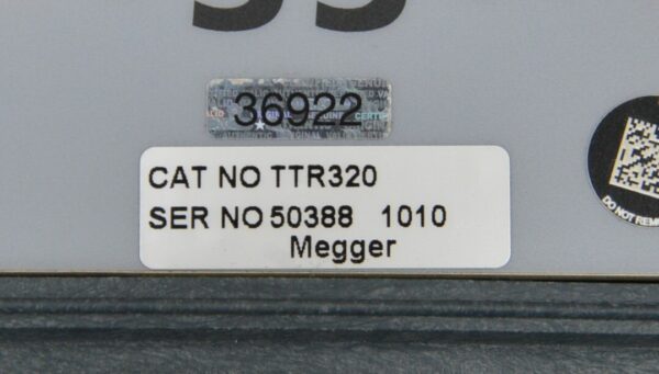 Megger TTR320 Transformer Turn-Ratio Test Set