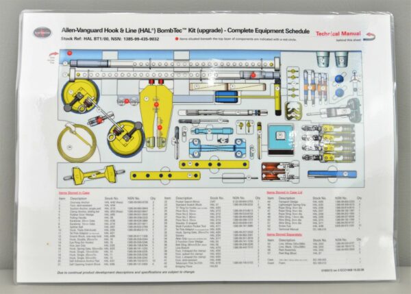 New Allen Vanguard HAL BT1/00 HAL BombTec EOD IEDD Hook & Line Kit